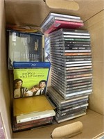 Box of CDs and one BluRay Disk