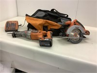 Power saws and charger