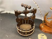 Miniature Apple press and clock