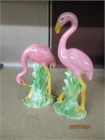 Vintage Retro 2 Pink Flamingos Ceramic