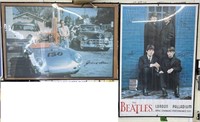 2 Frame posters Beatles & James Dean