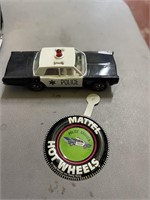 Mattel hot wheels red line police cruiser car and