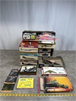 Scale model military vehicles boxes that are