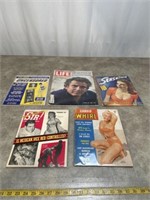 Vintage magazines and Life magazine
