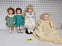 Vintage Collectors Dolls Lot of 4
