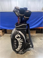 Callaway 25th Anniversary golf bag with assorted