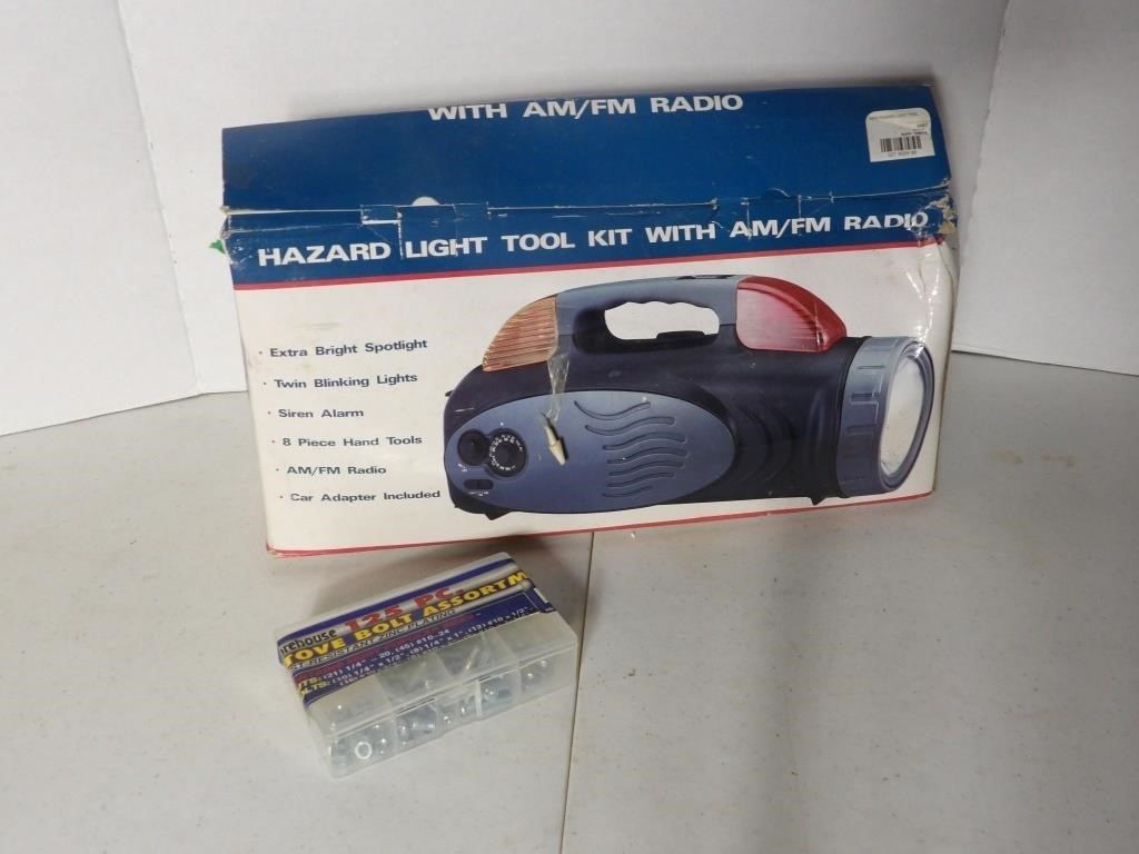 *HAZARD LIGHT TOOL KIT WITH RADIO