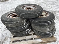 7 tires & rims - 7.60-15