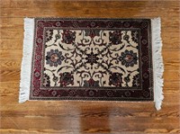 Small oriental rug rectangle 35" long 25" wide
