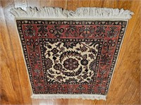 Small oriental rug square 30" by 31"