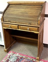 Small Antique 'Roll-Top' Desk See Photos for