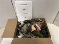 Box of lawnmower & snowblower parts