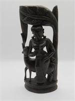 HAND CARVED HINDU STATUE