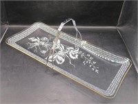 VINTAGE GLASS SWEET TRAY
