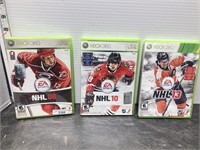 3 Xbox 360 hockey games