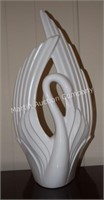 (S1) 20" Ceramic Swan Figurine
