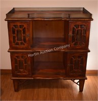 (B1) Oriental Style Tea Cabinet - 34x16x37"