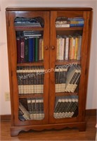 (B1) Glass Front Book Case - 30x11x50.5"