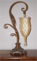 (B1) Art Neuvo Style Table Lamp - 21" Tall