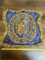Vtg. US Merchant Marine Academy NY silk Pillow