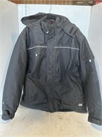 Black tough duck winter coat