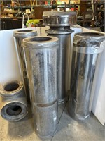 Lot: 5 pieces of insulated stove pipe