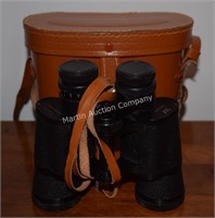 (S1) Halina 7x35 Binoculars w/ Hard Leather Case