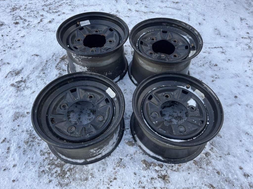 4- 4 bolt black rims