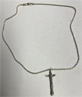 Unique 925 Silver Totem Pole Necklace and Chain