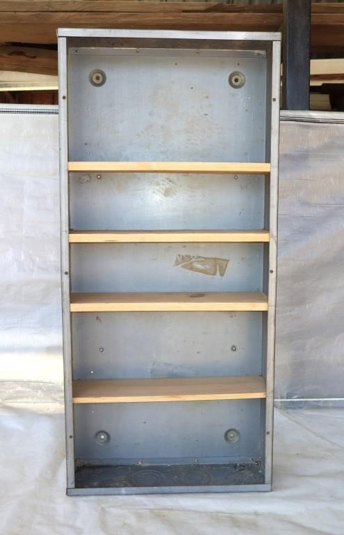 unique shelf unit made from steel panel box