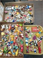 60+ Cartoon and Character figures, resin, rubber,