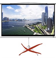 MPLUS, PULL DOWN 100 IN. PROJECTOR SCREEN WITH N