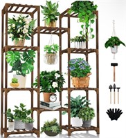 PLANT STAND INDOOR OUTDOOR, TALL PLANT SHELF FOR