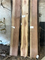 Single redwood slab.