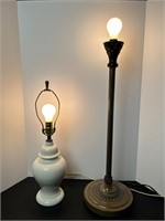 (2) ANTIQ LAMPS - TESTED WORKS