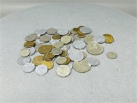 collection of various world coins
