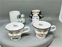 4 Novelty mugs