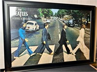 LARGE BEATLE'S ABBY ROAD FRAMED POSTER