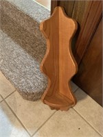 Wood corner shelf