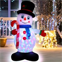 NEW $49 5FT Inflatable Snowman w/LED Lights
