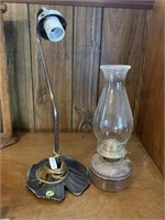 Coal oil lamp and lotus leaf electric lamp