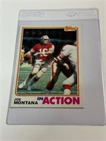 1982 Topps #489 Joe Montana In Action Card