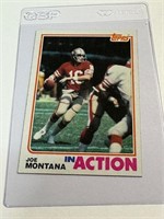 1982 Topps #489 Joe Montana In Action Card