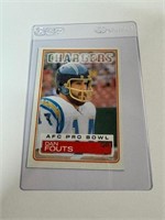 1983 Topps #374 Dan Fouts PRO BOWL card