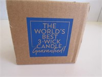 NEW IN BOX THE WORLD'S BEST 3 WICK CANDLE