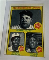 1973 Topps #1 All Time Home Run Leaders