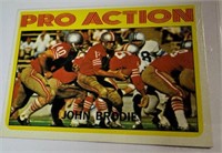 1972 Topps #124 John Brodie Pro Action