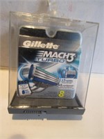 NEW 8 PACK GILLETTE MACH3 TURBO  CARTRIDGES