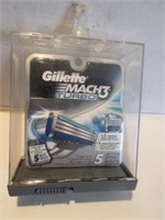NEW 5 PACK GILLETTE MACH3 TURBO CARTRIDGES