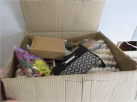 BOX FILLED WITH ASSORTED ITEMS